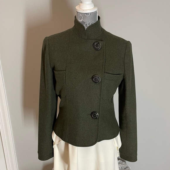 Valentino Vintage Green Jacket Sz 12 - Picture 5 of 15
